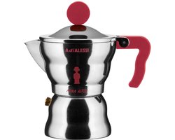 Alessi Moka Percolator - AAM33/1 R - 1 kops - Aluminium - Rood