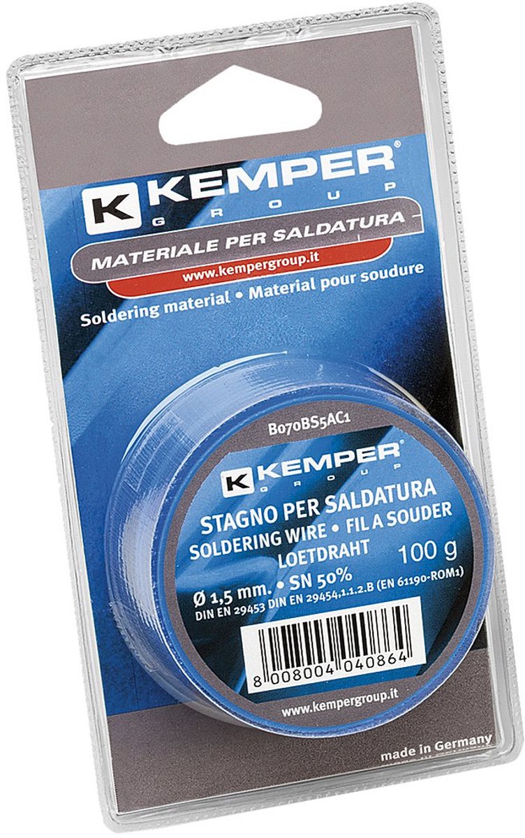 Soldeerdraad 50% Tin, 1.5mm Diameter, 100 Gram in Blisterverpakking