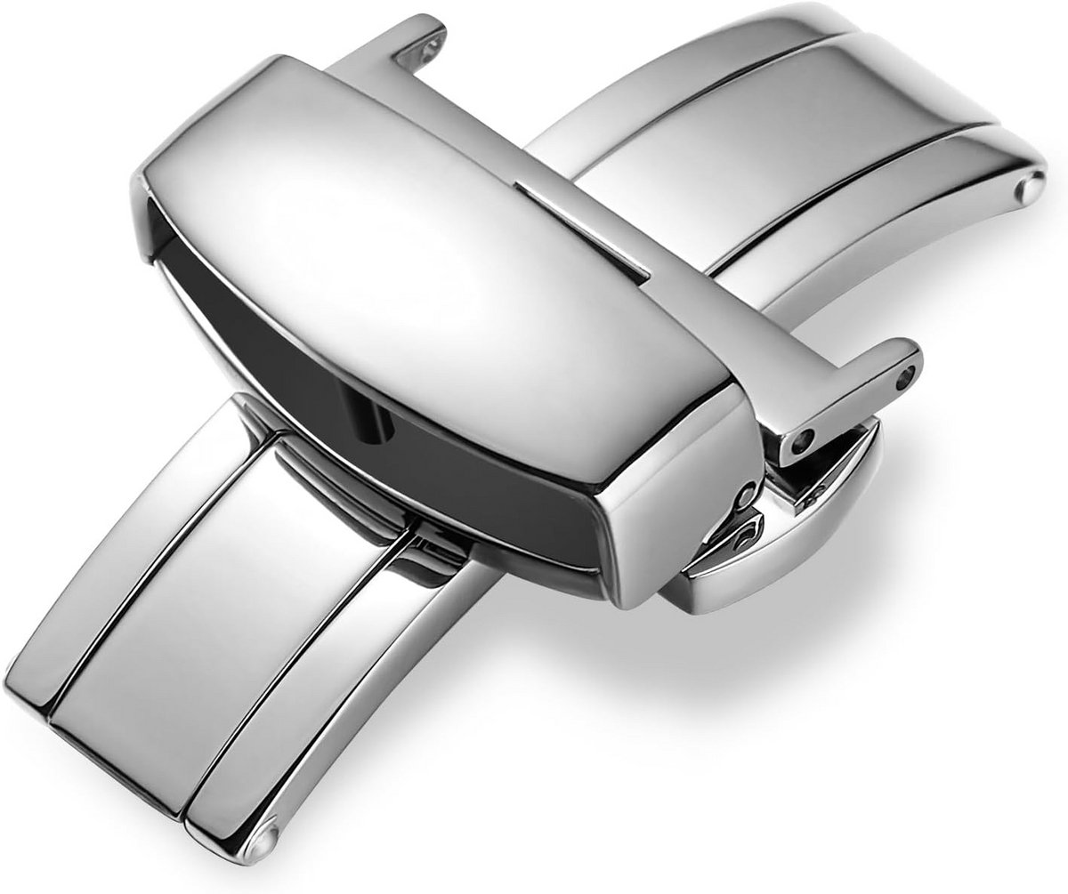 Vouwsluiting voor Horlogeband van Roestvrij Staal met Drukknop