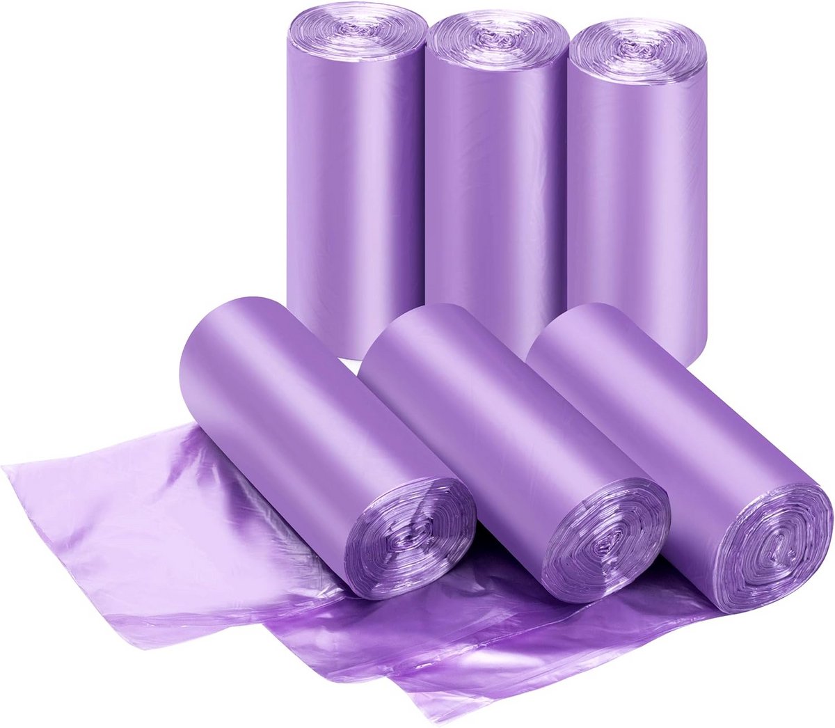 Kleine Paarse Prullenbakzakken 5 Liter (240 Stuks) - Lekvrij en Stevig voor Keuken, Kantoor en Badkamer