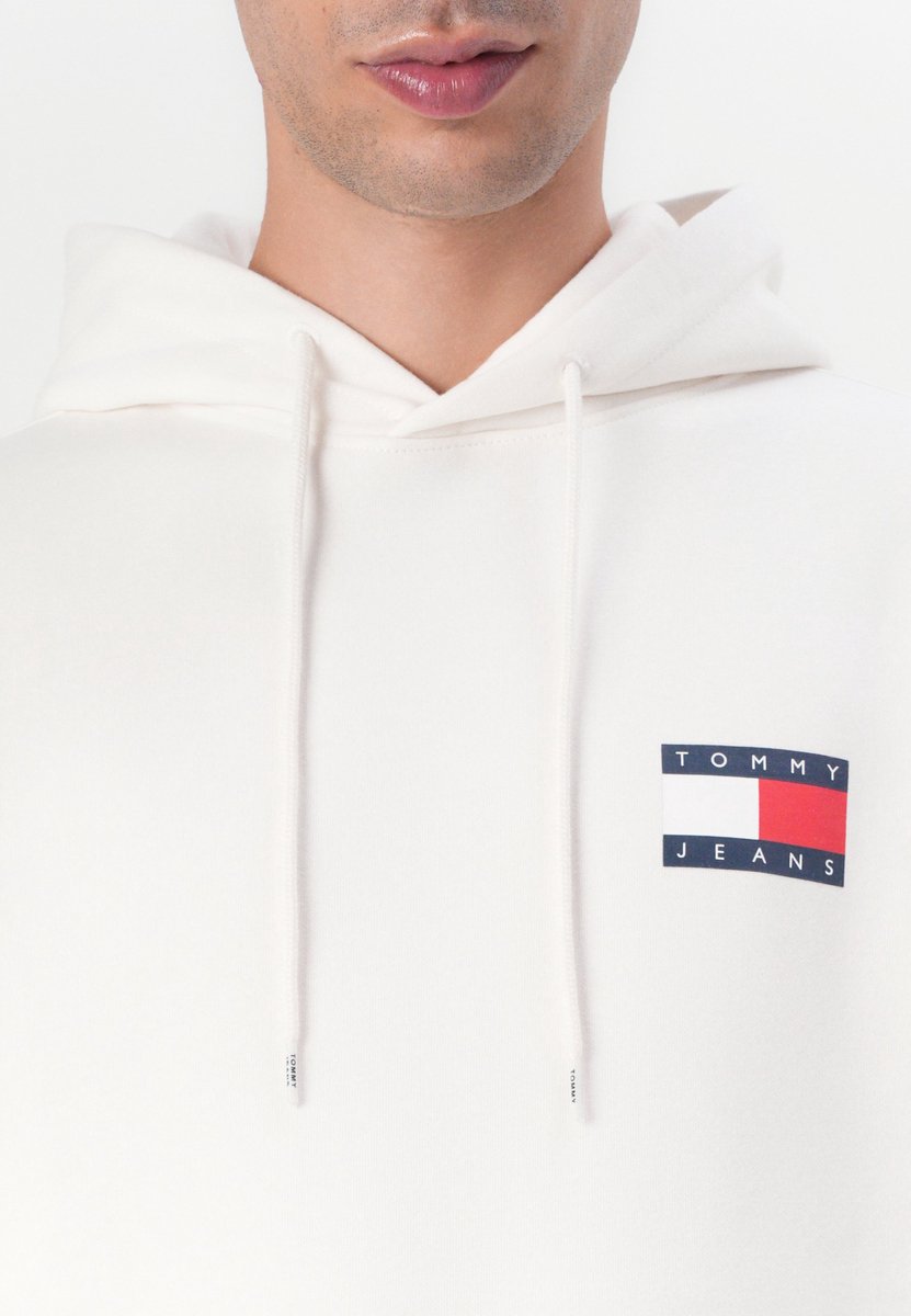 Tommy Jeans REG ESSENTIAL FLAG EXT Hoodie Ancient – Hoodie Hilfiger Wit