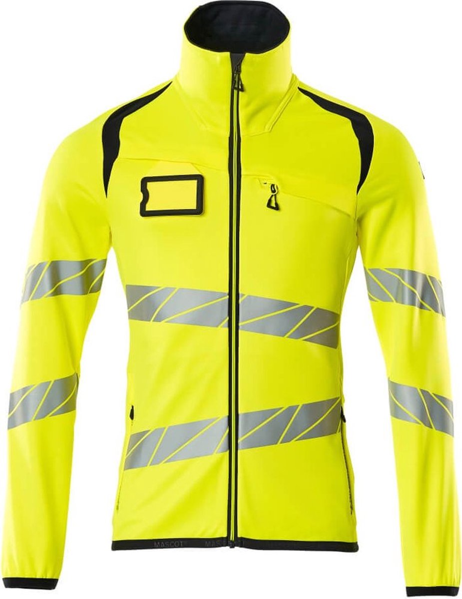 Mascot Accelerate Safe Fleecetrui met rits 19103-315 - hi-vis geel/donkermarine - 4XL