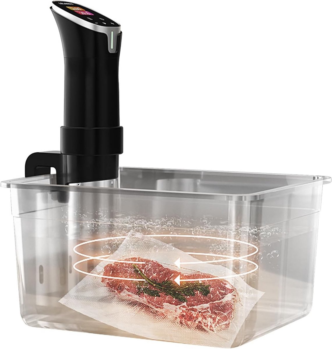 Opvouwbare 11L Sous Vide Container met Deksel voor Precisiekoken - Voedselveilige PC