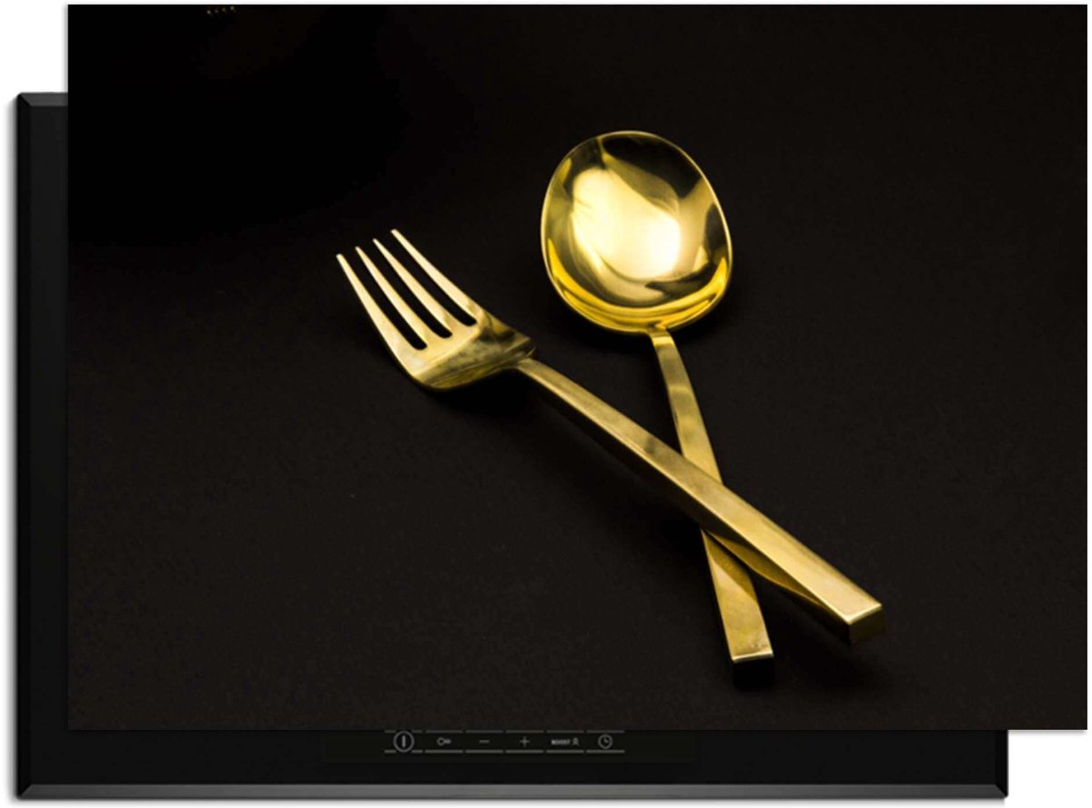 KitchenArt - Dining Deluxe - Inductie Beschermer - 86x52 cm - Kookplaat Beschermer - Luxe Afdekplaat Inductieplaat - Anti-slip & Oprolbaar - Beschermmat Inductiekookplaat