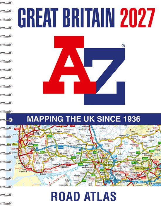 A -Z Great Britain Road Atlas 2027 (A4 Spiral) - cover