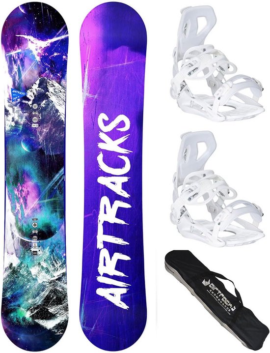 Compleet Snowboard Set All Mountain Freestyle Inclusief Zachte Bindingen en Boardbag