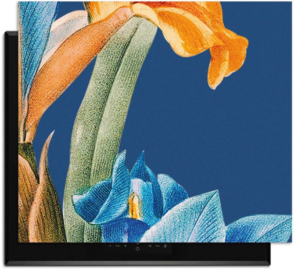 KitchenArt - Iris Elegance – Inductie Beschermer - 52x35 cm - Kookplaat Beschermer - Luxe Afdekplaat Inductieplaat - Anti-slip & Oprolbaar - Beschermmat Inductiekookplaat