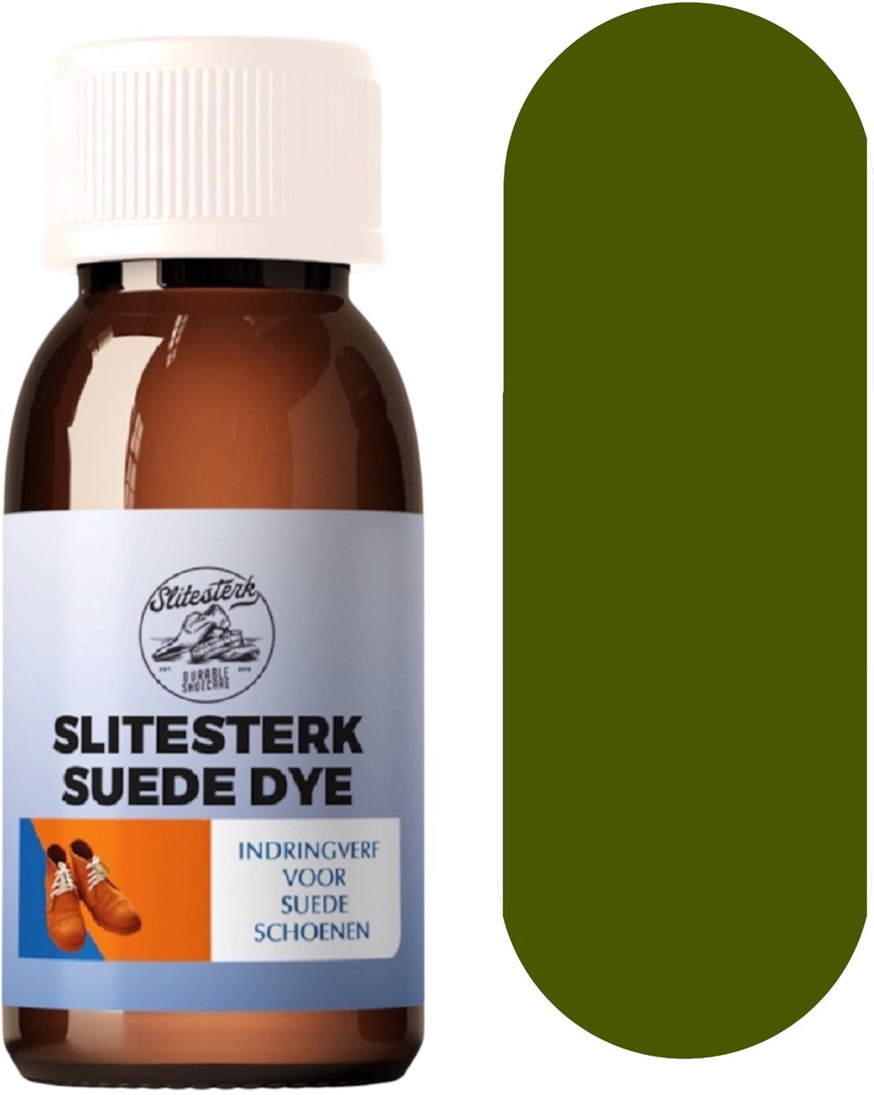 Slitesterk Suede indringverf voor schoenen en laarzen - DONKER GROEN - 100ml