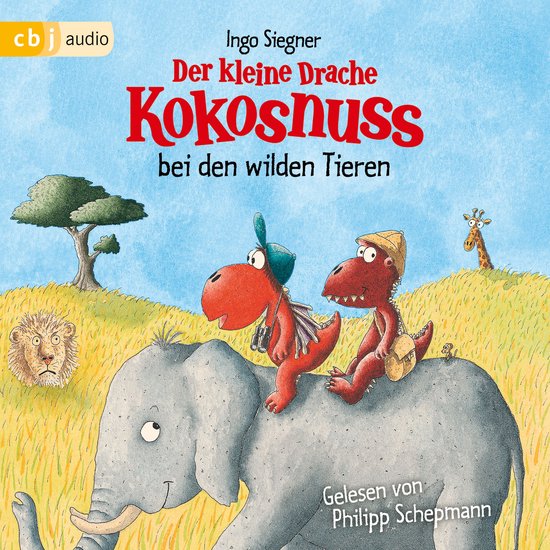 Der kleine Drache Kokosnuss bei den wilden Tieren - cover