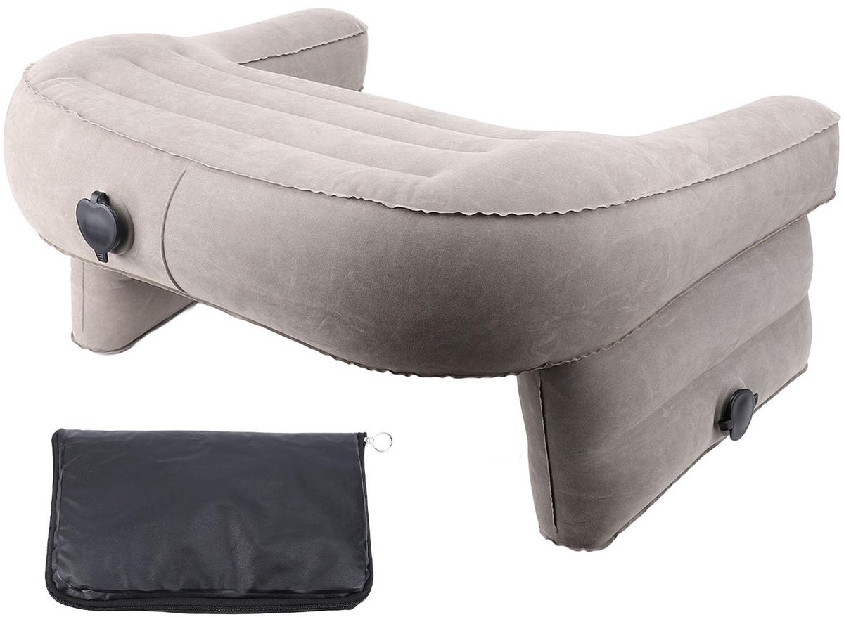 Draagbaar opblaasbaar lees- en speelkussen, verstelbaar kussen voor bed, bank, laptop, bureau