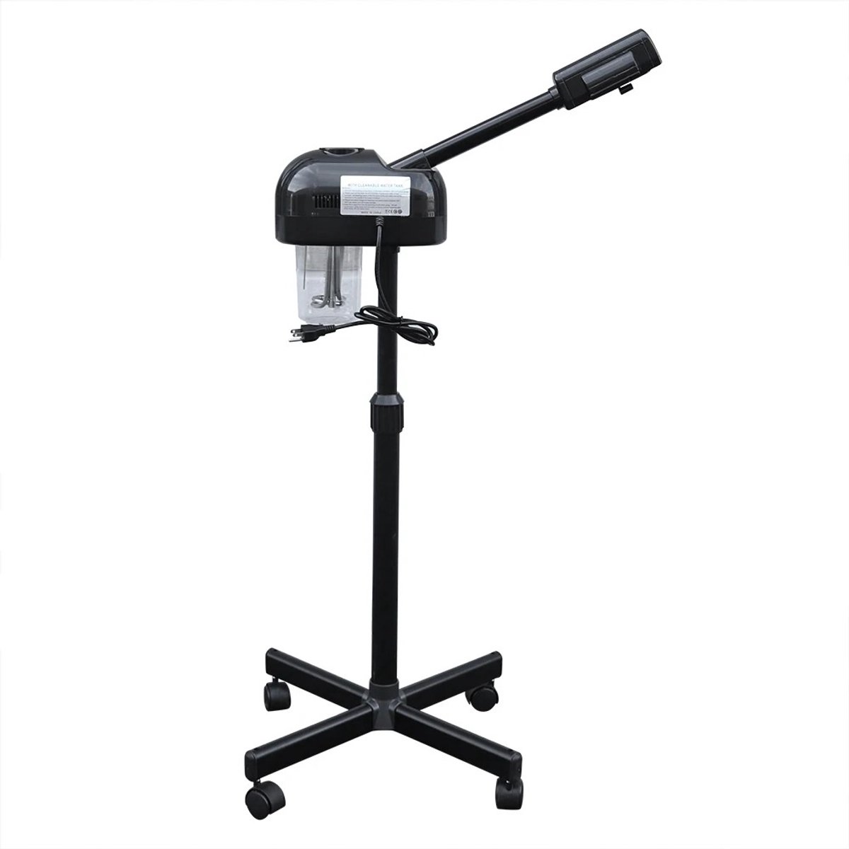 Novendo Goods – Professionele 750ml nano gezichtsstomer met verstelbare hoogte - Snelle opwarming - 360° Draaibare stoomkop – Warmtestoom hydraterende huidverzorging voor salon & thuis