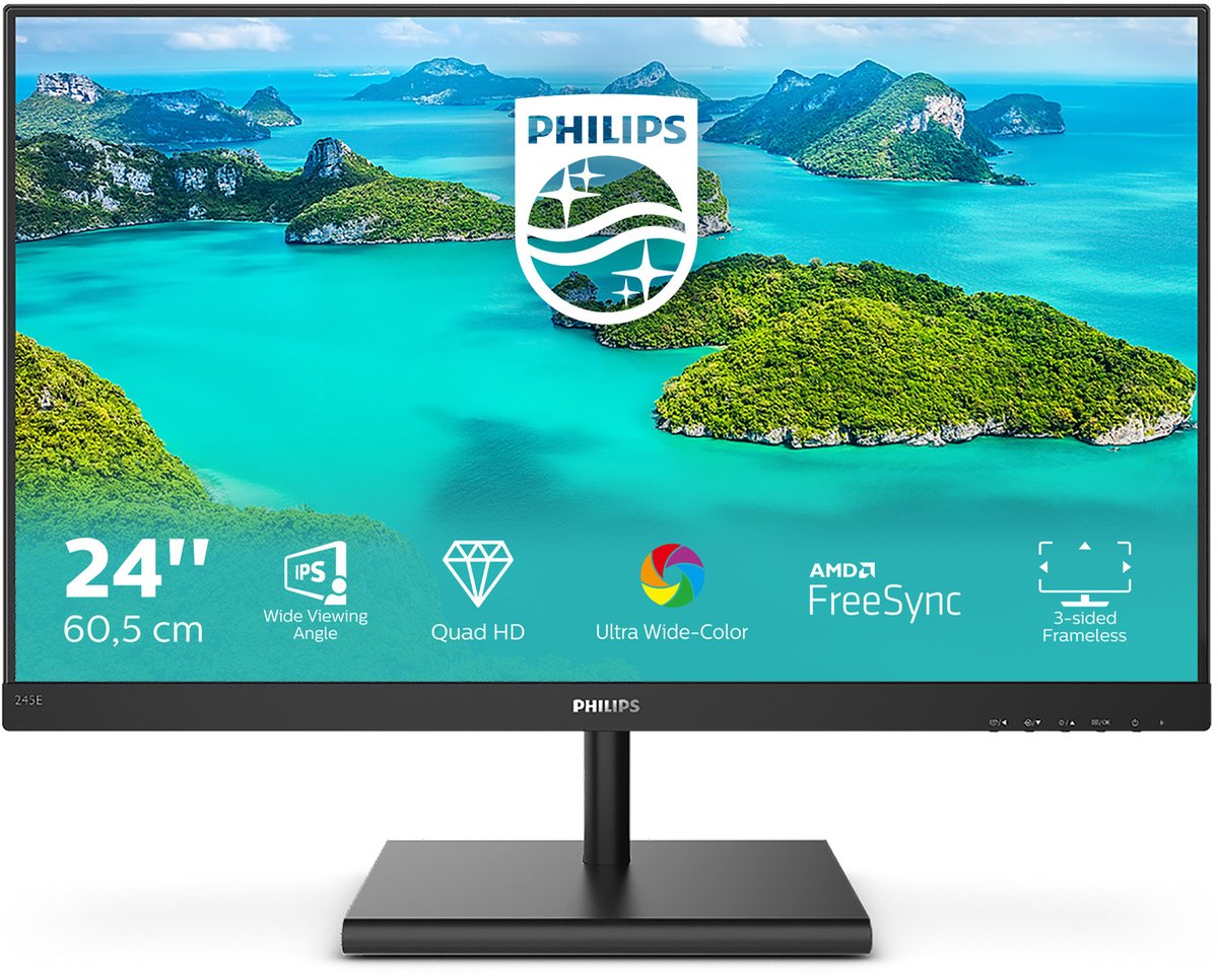 Philips 245E1S - QHD IPS Monitor - 24 inch