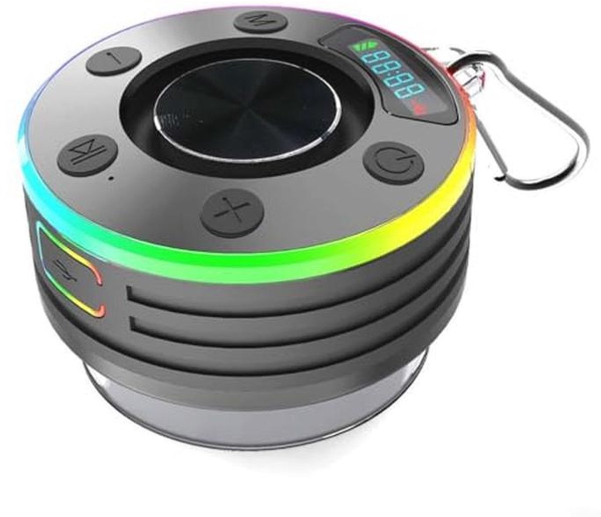 Draadloze Bluetooth Doucheluidspreker - IPX7 Waterdicht met FM-Radio en LED-Display