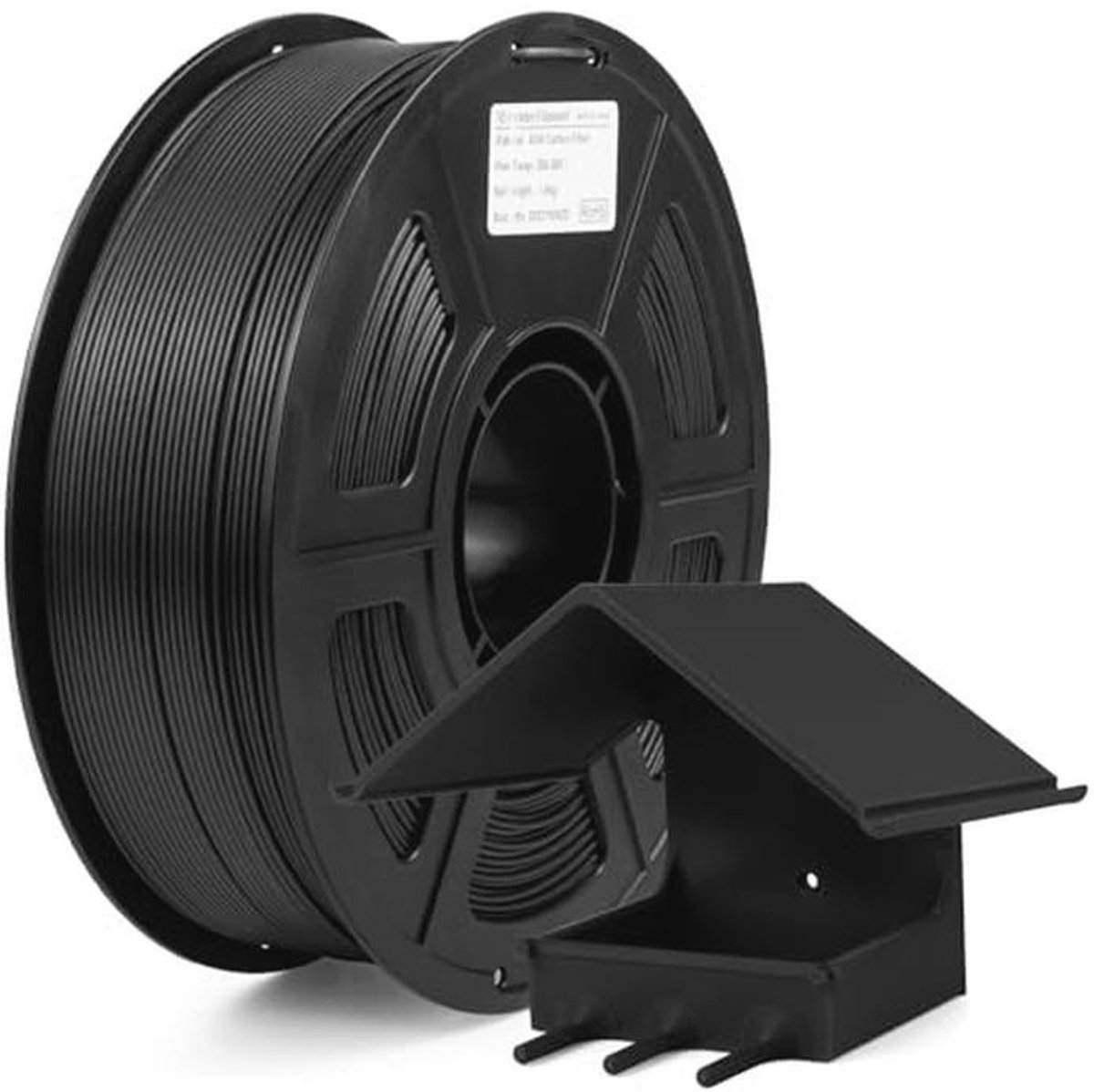 Zwart Koolstofvezel 3D-printerfilament 1,75 mm - Sterk en Weerbestendig