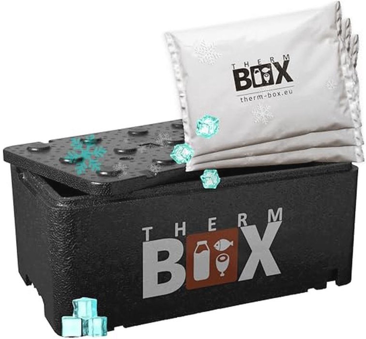 Professionele Isolatiebox voor Voedseltransport, Diverse Maten, Herbruikbaar en Met Koelpad