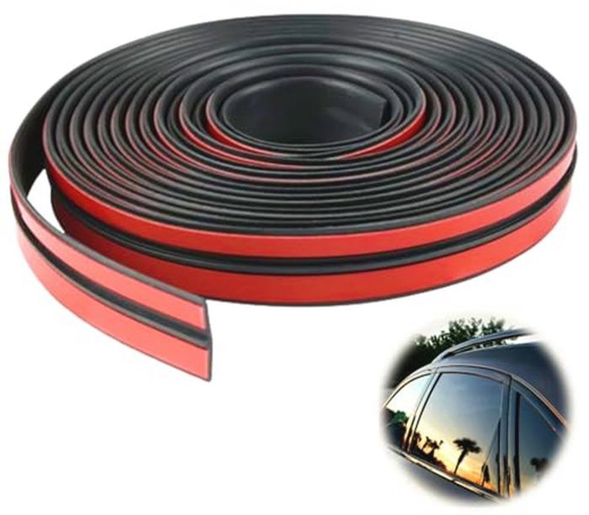 Rubberen Afdichting voor Voorruit - Zelfklevende Autoafdichting 4m x 19mm