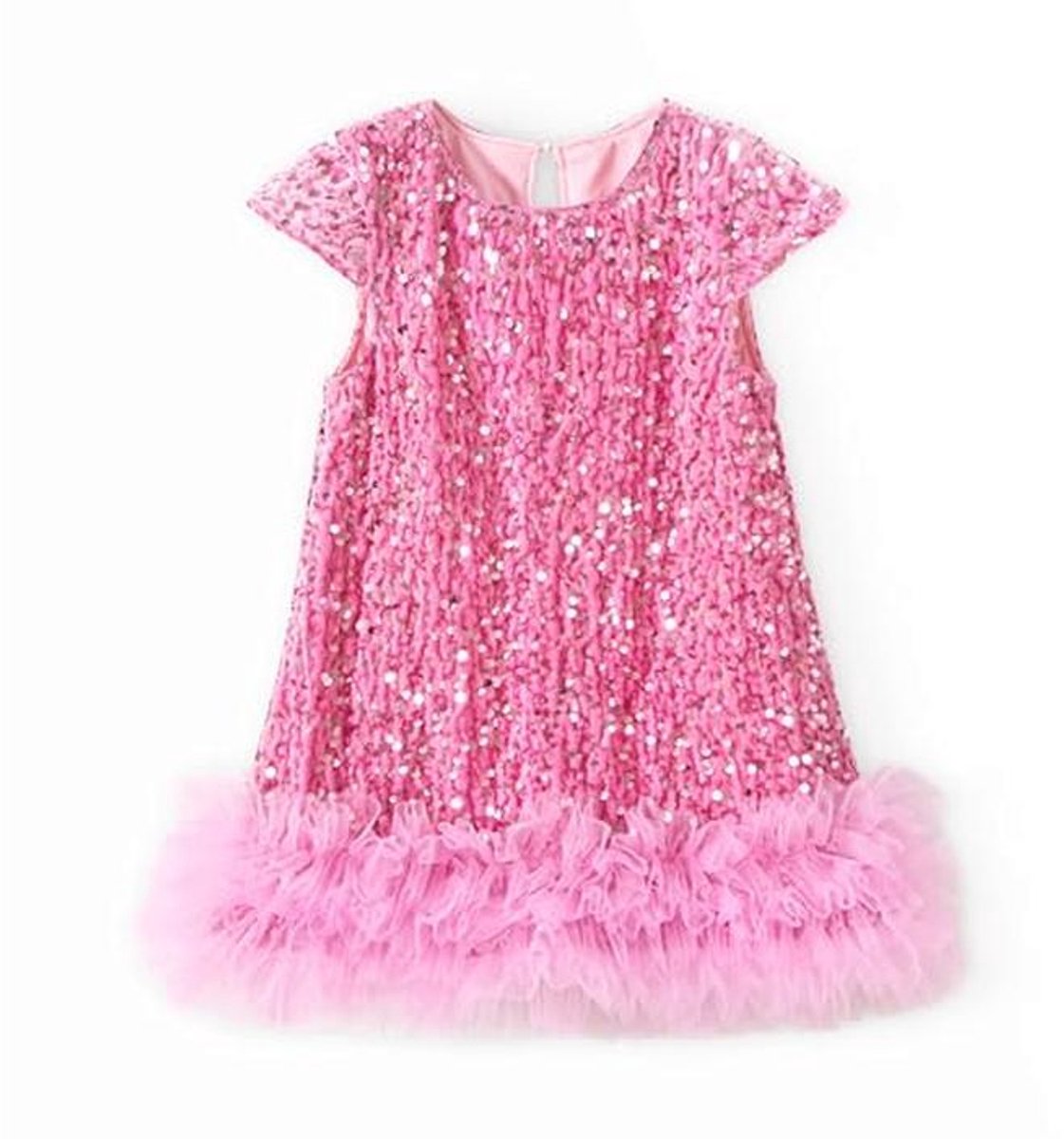 Miipat Babymeisjesjurk, fluwelen pailletten, kapmouwen, kleine kinderen, meisjes, herfst, winter, elegante prinsessenjurk voor verjaardagsfeest bruiloft