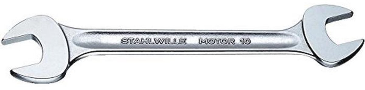 Dubbele Open Ended Sleutel Set 10 x 12 mm, 10-inch, Zilver