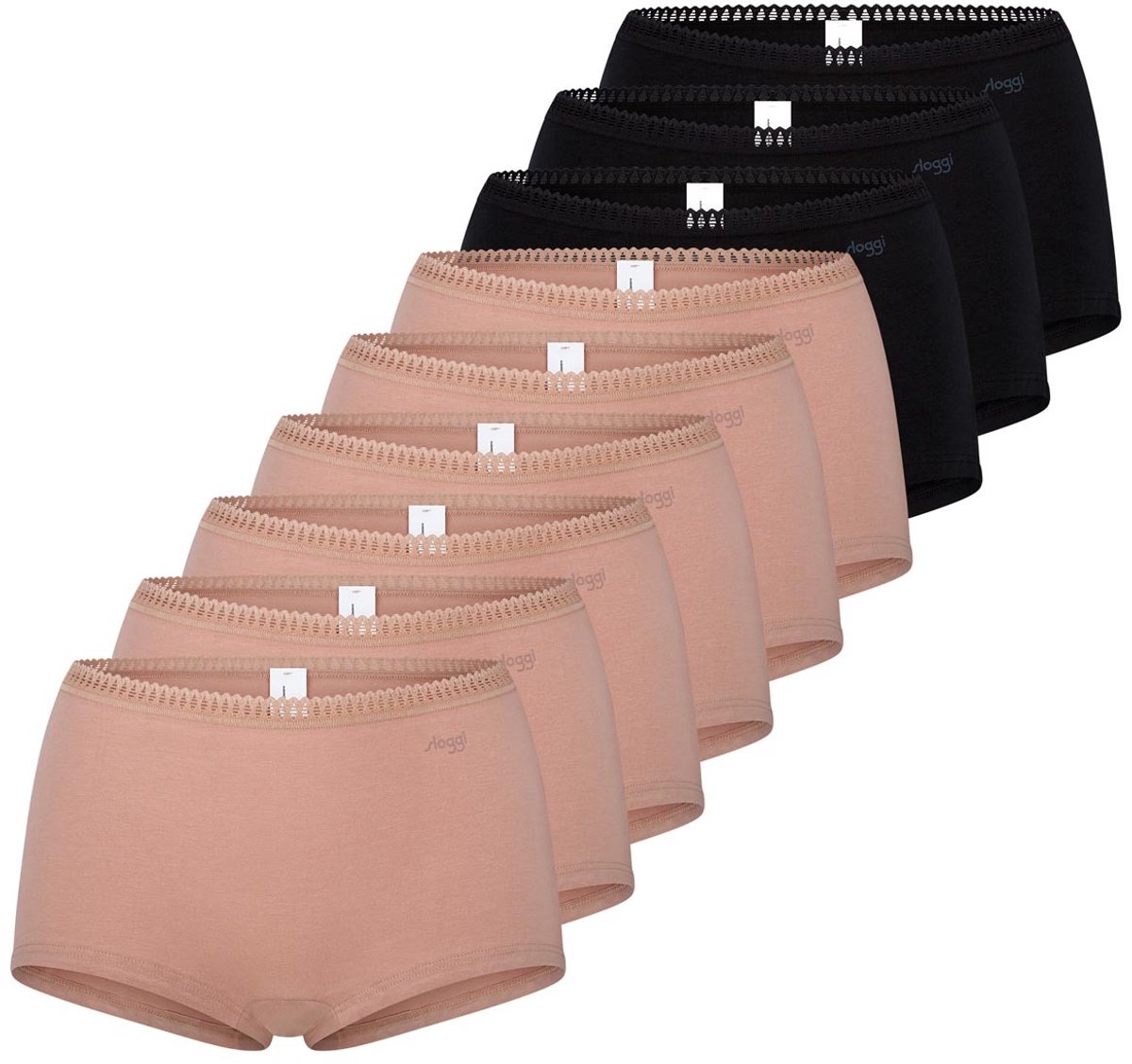 sloggi Dames shorts slip 9 pack GO Crush