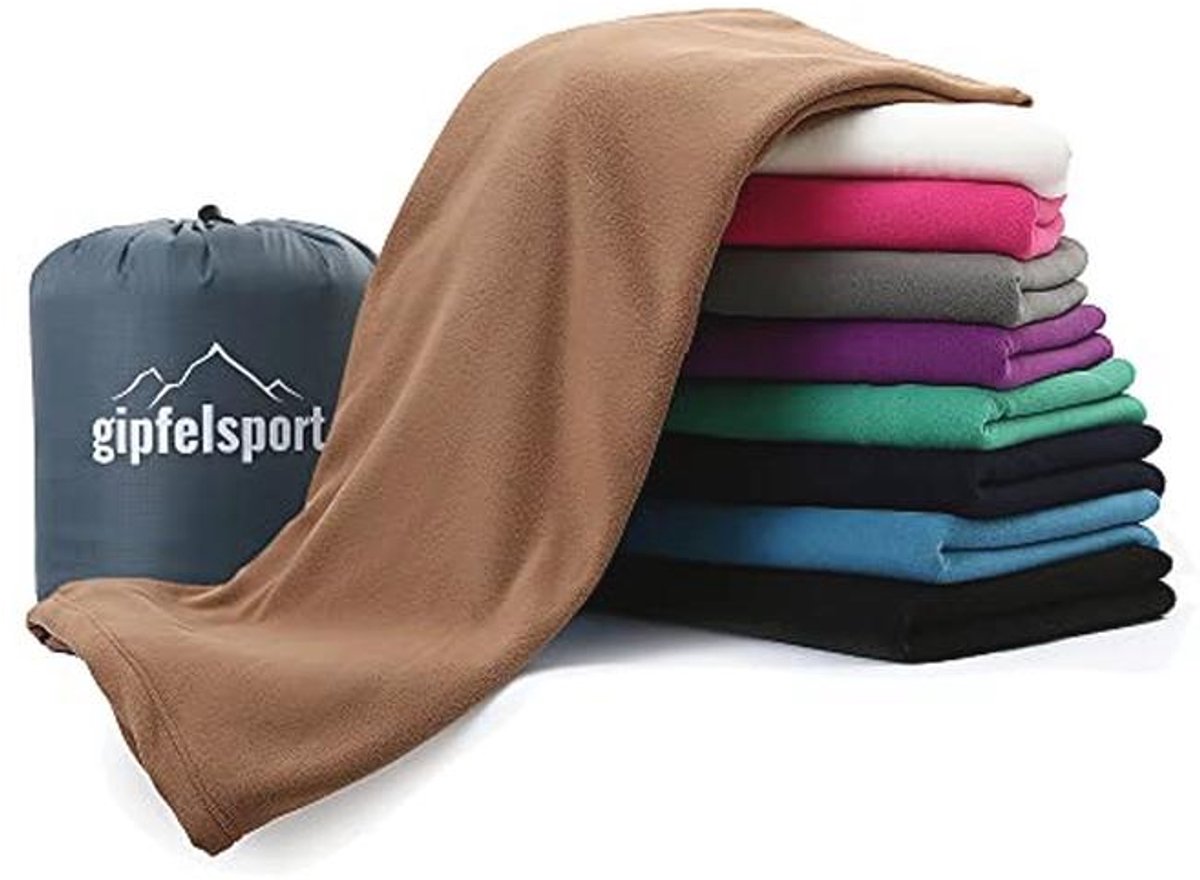 Lichte Microfleece Deken en Slaapzak - 185 x 150 cm, Ideaal voor Kamperen