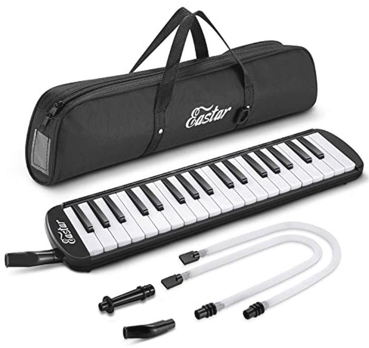 Melodica 37 Toetsen met Draagtas en Mondstukken - Sleutelmelodica voor Beginners en Gevorderden