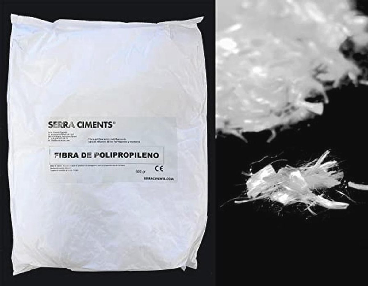 Polypropyleenvezel voor Beton en Mortel - Voorkom Microscheuren, 600 g