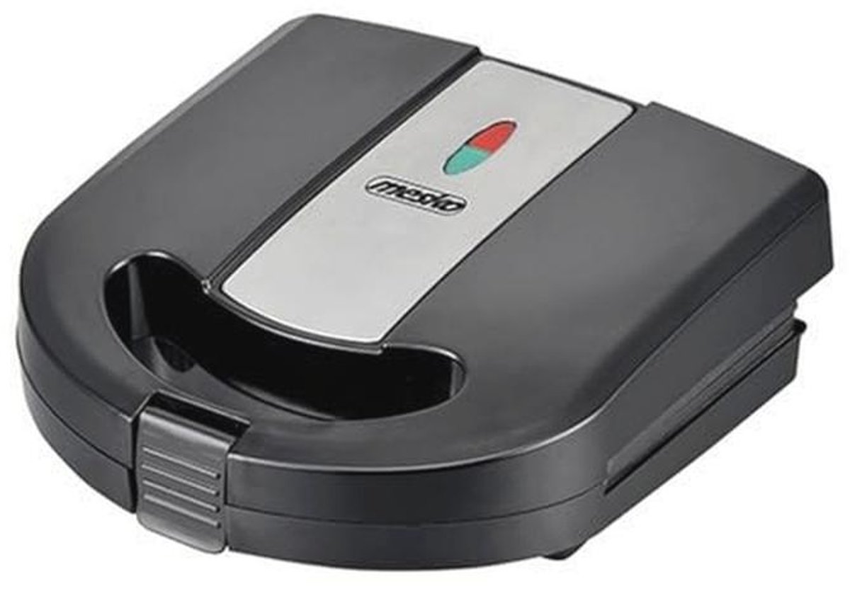 3-in-1 Contactgrill met 1000 Watt Vermogen - Tosti-, Wafel- en Grillmachine