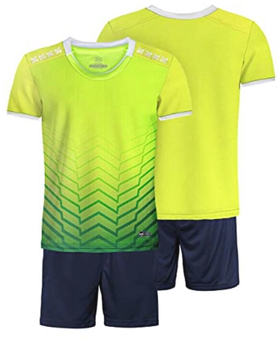 Kinderen Voetbal Trainingspak Jersey Set - Ademend Sport T-shirt en Shorts voor Jongens