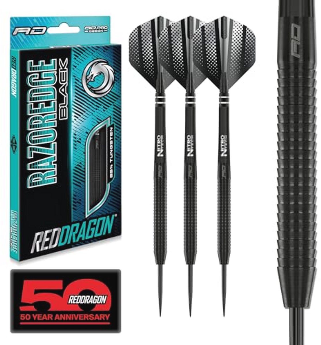 Professionele Tungsten Dartpijlen Met Flights en Schachten - Keuze uit 20, 22, 24, 26 of 28g
