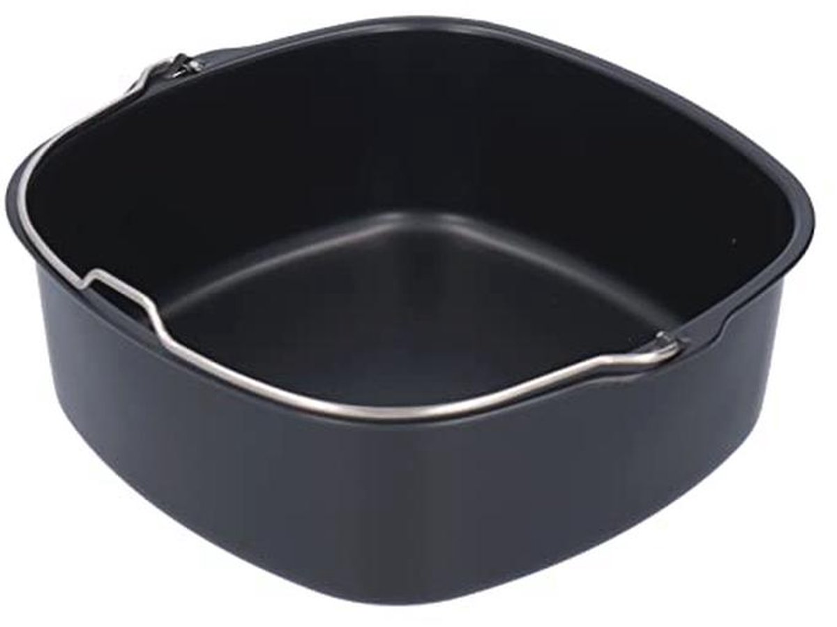 Airfryer Bakvorm voor Heteluchtfriteuses - Taartvorm met Antiaanbaklaag (18 cm)
