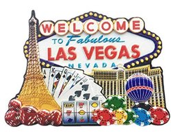 3D Casino Souvenir Koelkast Magneet Las Vegas
