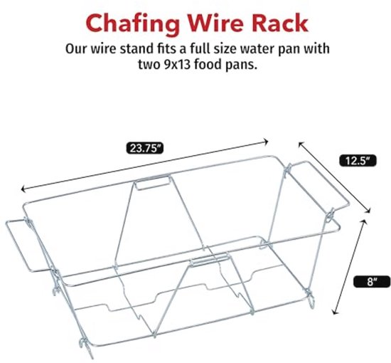 Chafing Dish Wire Rack Set van 6 - Zilver — afbeelding 5