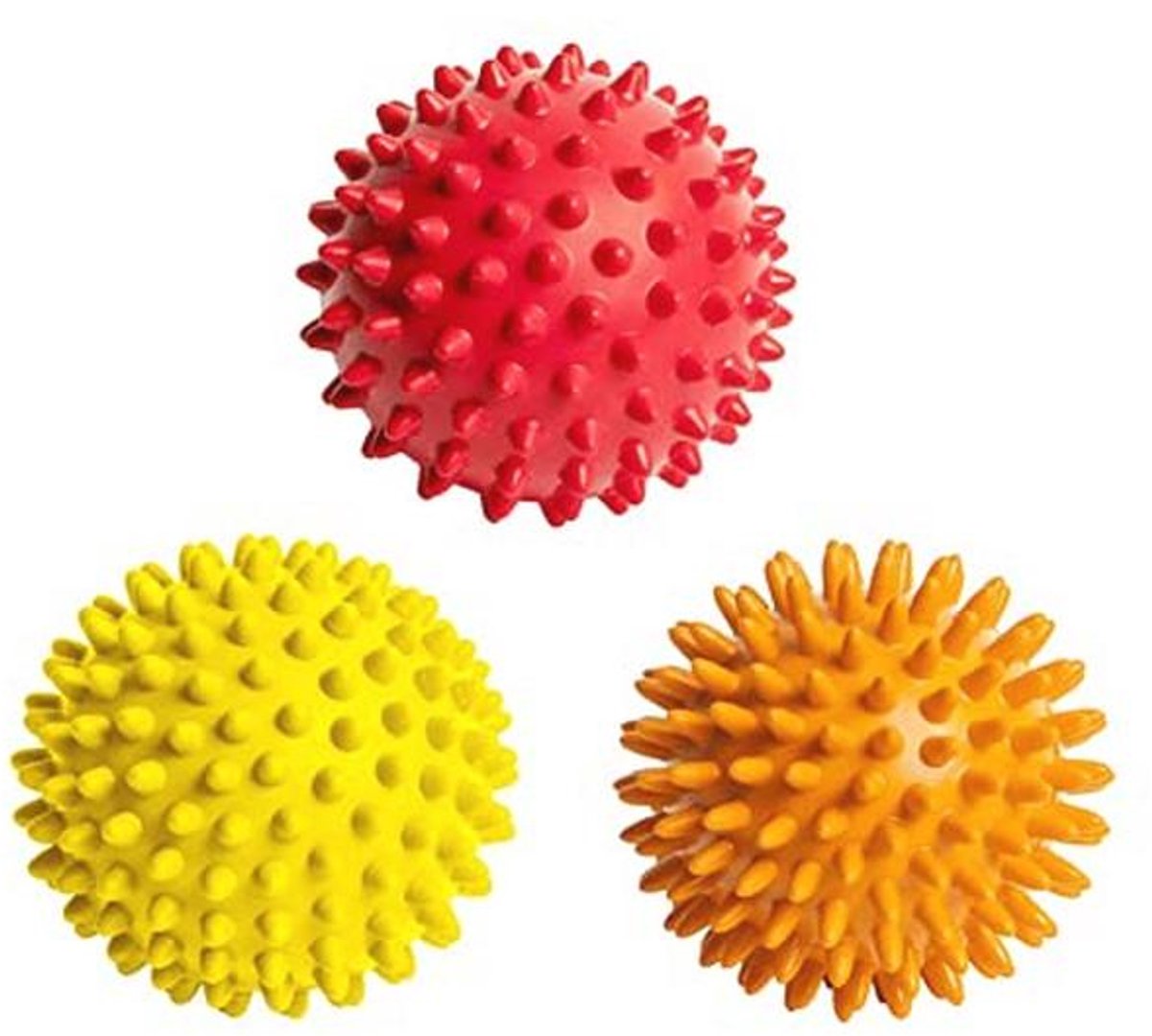 Spiky Massageballen - Voetmassage en Spierontspanning voor Volwassenen - Oefeningen en Yoga - 7.5CM