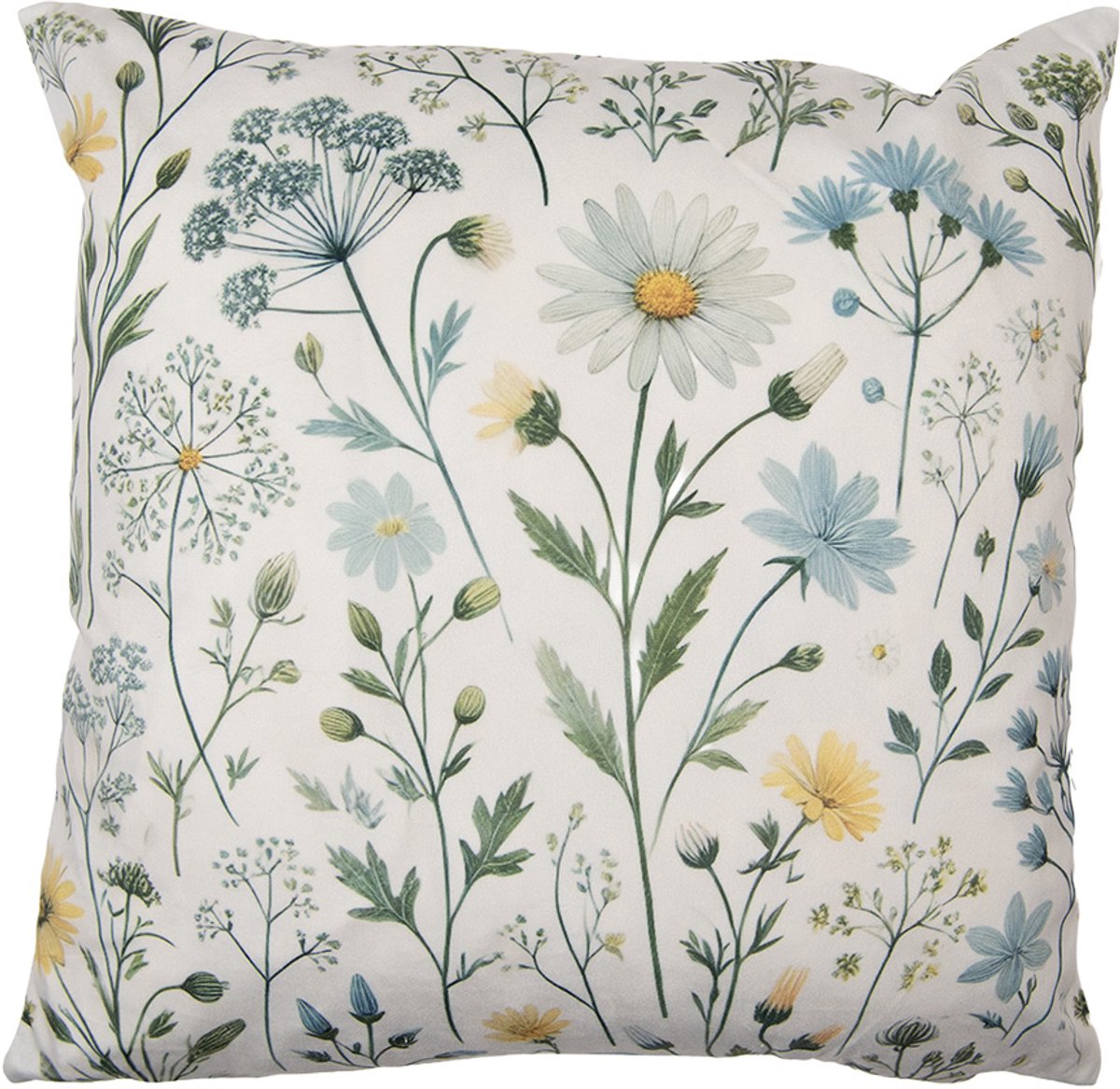 Clayre & Eef Kussenhoes 45x45 cm Beige Polyester