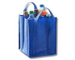 Flessendragertas voor 9 flessen – Praktische boodschappentas voor veilig vervoer van glazen flessen