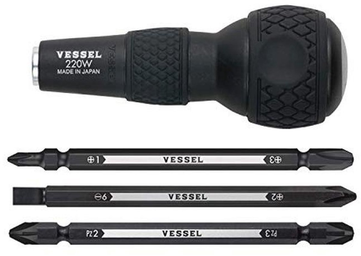 Ball Grip Verschil en Schroevendraaiers Set No.220w-3 voor Vaartuigen