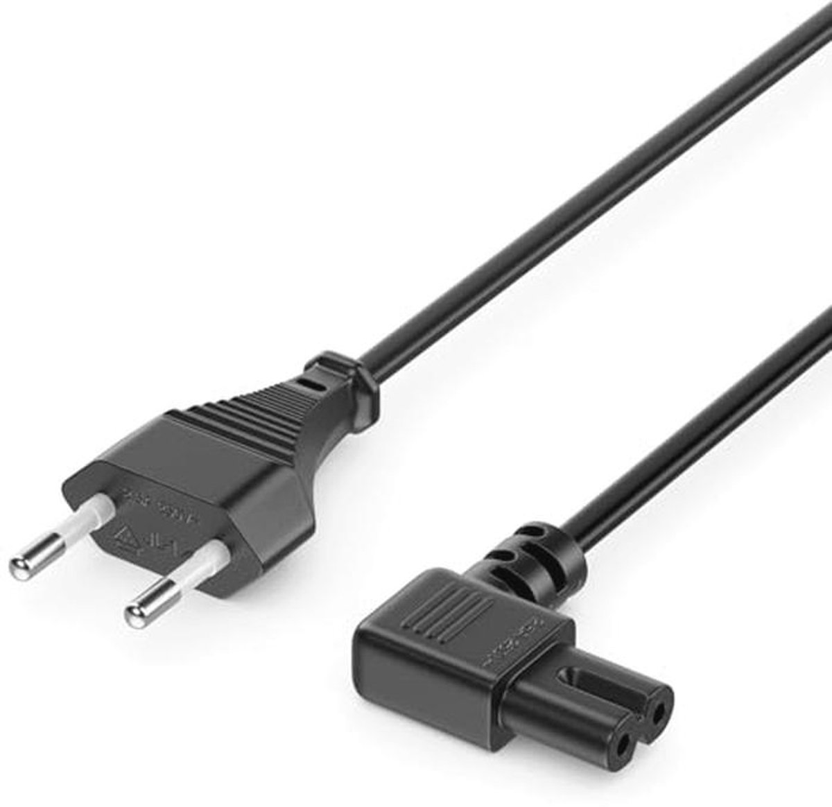 5m Voedingskabel Eurostekker naar C7 Connector met Hoek van 90° voor Elektronische Apparaten