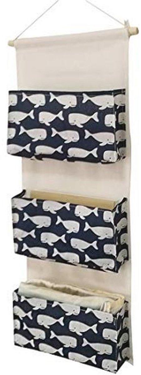 Hangorganizer voor Deur en Muur - Ruimtebesparende Opbergtas met 3 Grote Vakken