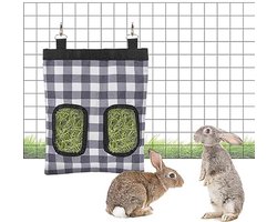 Hangende Hooi Feeder Bag voor Kleine Dieren - Duurzame 600D Oxford Stof, Ideaal voor Konijnen en Cavia's