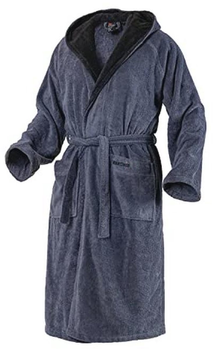 Badjas met capuchon van 100% katoen voor dames en heren – Pluizige kimono in diverse kleuren en maten S - 8XL