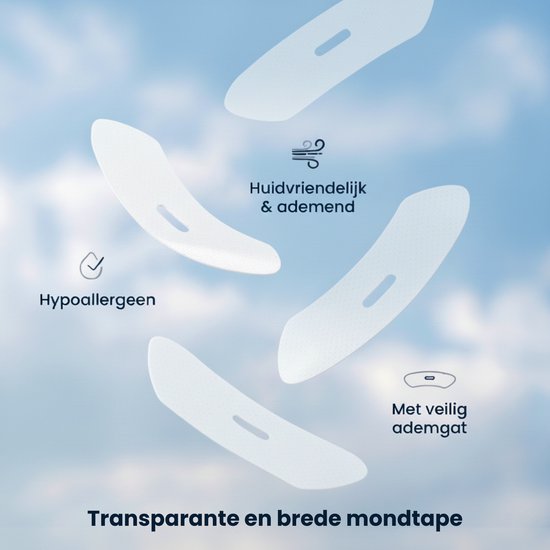 PurelyGoods® Mondtape - 90 Mondpleisters - Mouth Tape - Anti Snurk