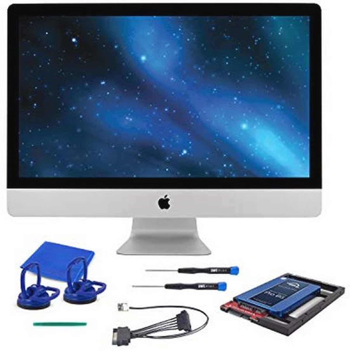 SSD Upgrade Bundel voor 2011 iMacs - 250GB 6G SSD met Converter, Thermische Sensor en Installatiegereedschap