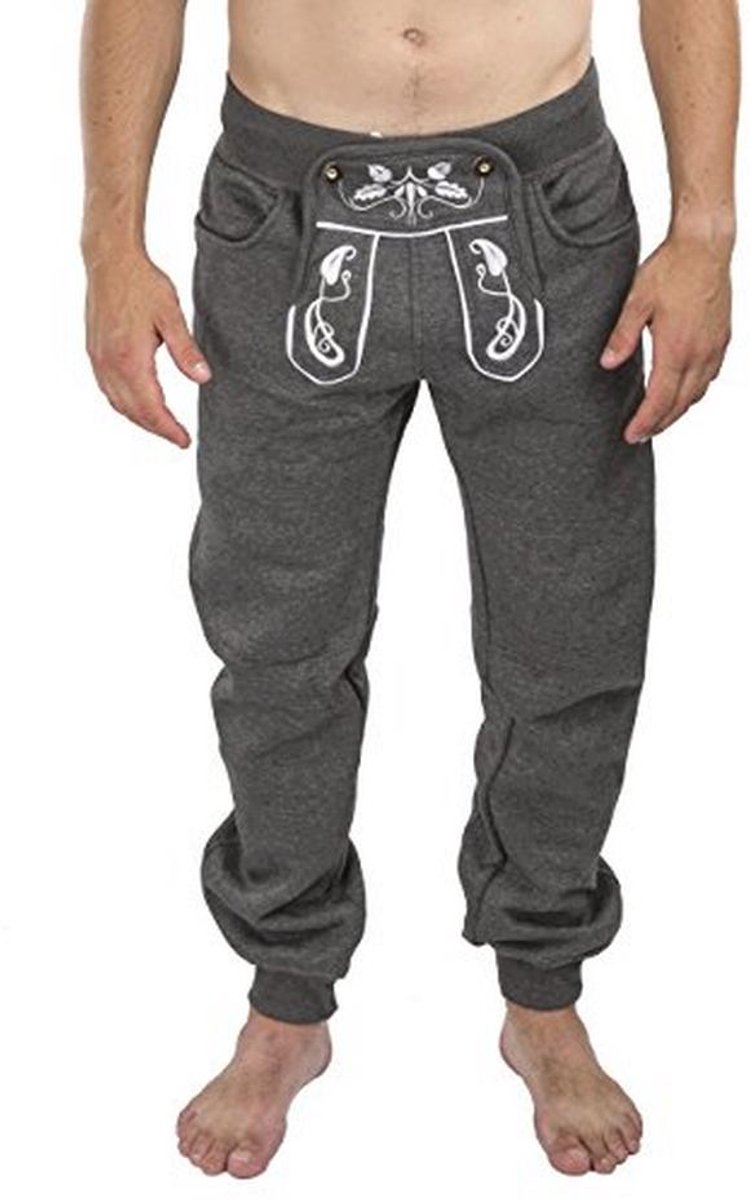 Heren lange klederdrachtbroek - Geborduurde joggingsbroek voor een sportieve uitstraling