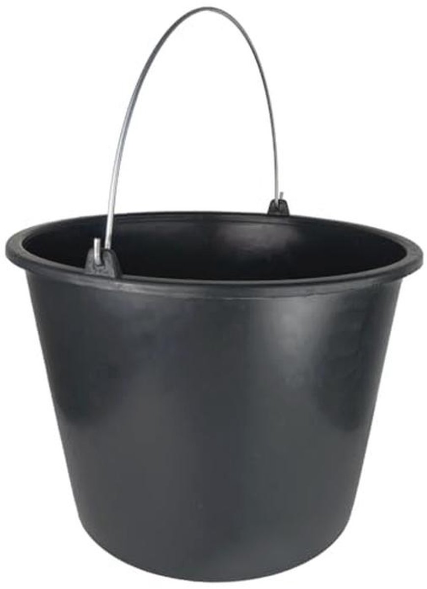 Bouwemmer 20 liter met schaalverdeling voor tuin en bouwplaats
