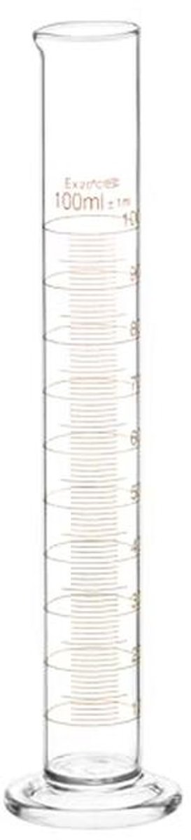 Glazen Maatcilinder 100 ml - Borosilicaatglas met Dikke Wand