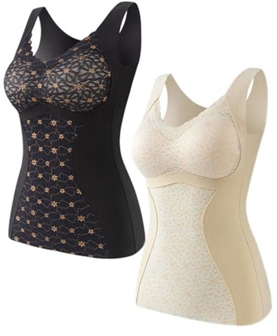 NOOYME Thermisch ondergoed voor dames, skiset voor de winter, elastisch, ademend, warm bovenstuk