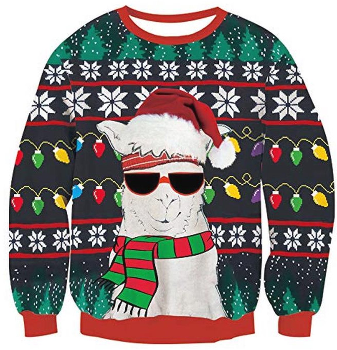 Uniseks Lelijke Kersttrui - Fijngebreide Sweater voor Kerstfeest