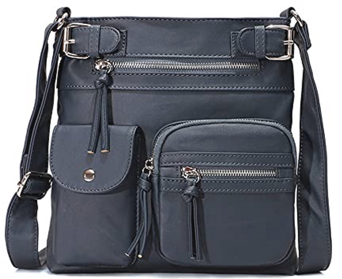 Lichtgewicht Dames Schoudertas - Waterdichte PU Leren Crossbody Tas voor School en Werk