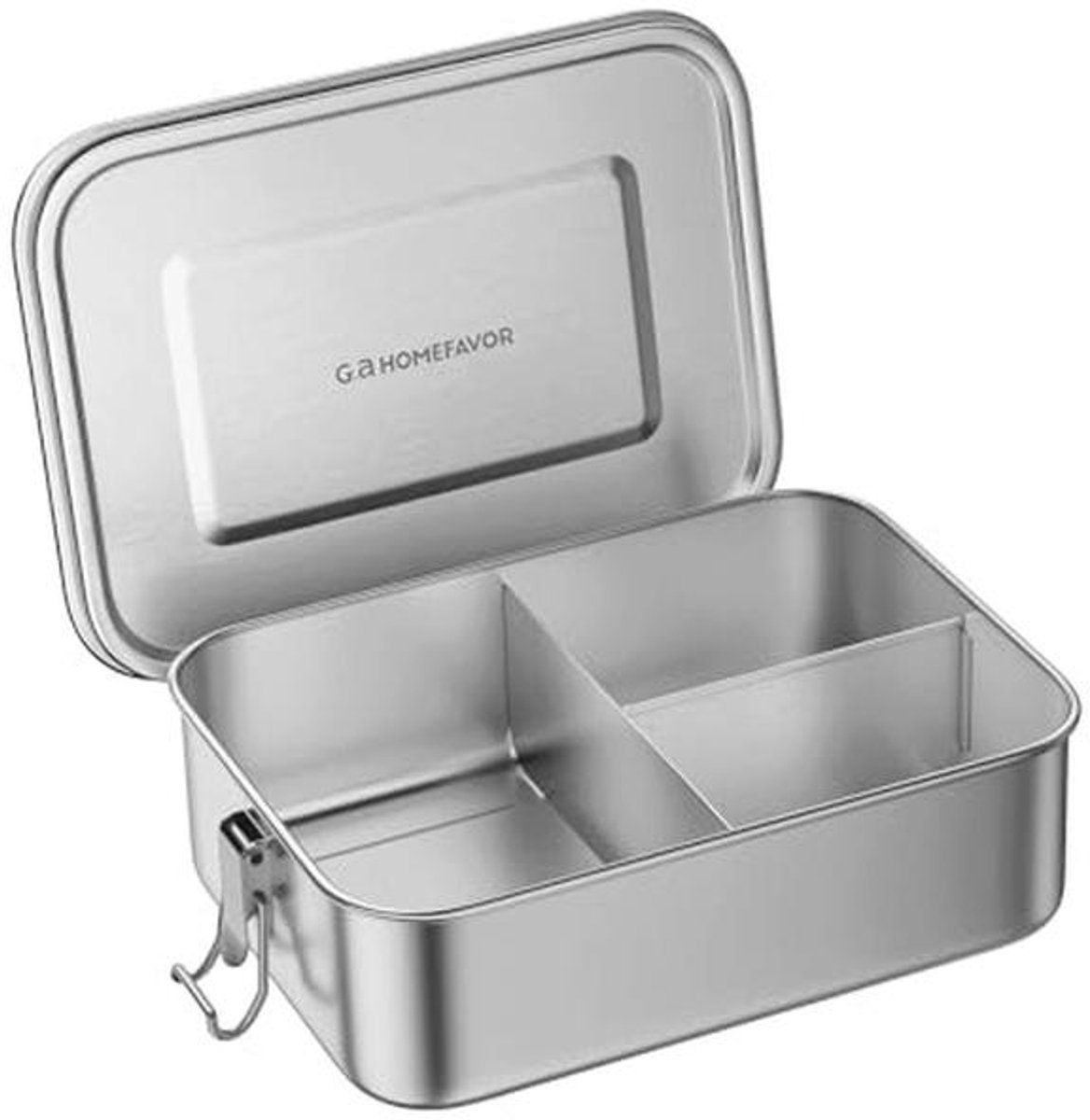 Roestvrijstalen Lunchtrommel 1200 ml Bento Box met 3 Vakken