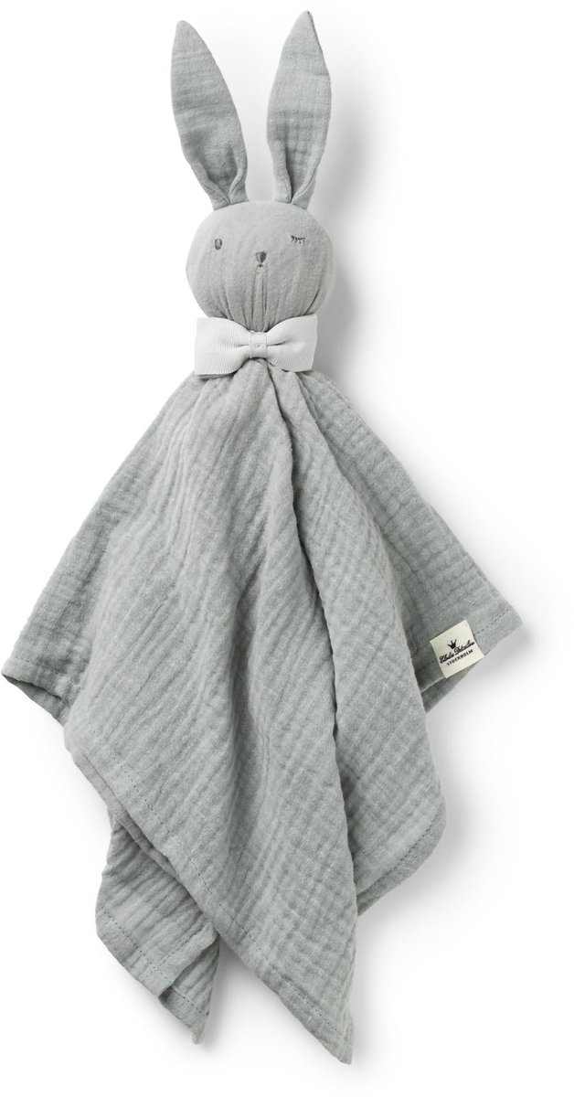 Elodie Blinkie -Hydrofiele Knuffel - Knuffel konijn - Knuffeldoekje - Kraamcadeau - Bo (Mineral Green)
